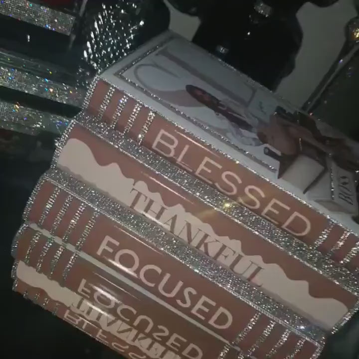 Boss Babe Glam Book Stack (Brown/Beige) - Extra Bling